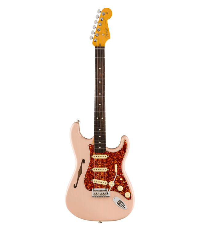 Fender American Professional II Stratocaster Thinline - Rosewood Fretboard, Transparent Shell Pink