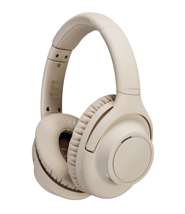 Audio-Technica ATH-S300BT Wireless Noise-Cancelling Headphones - Beige