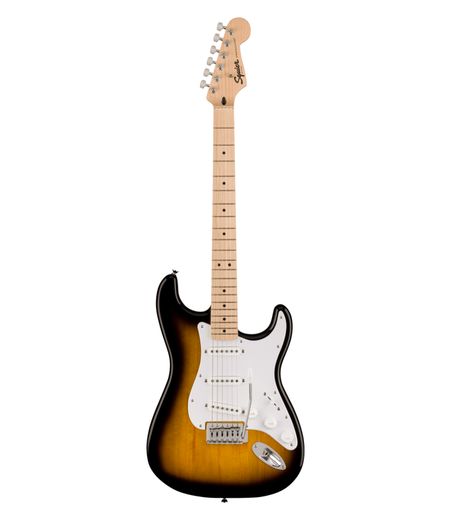 Squier Sonic Stratocaster Pack - Maple Fretboard, 2-Colour Sunburst, Frontman 10G