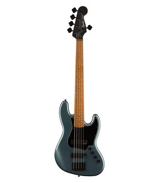 Squier Squier Contemporary Active Jazz Bass HH V - Roasted Maple Fretboard, Gunmetal Metallic