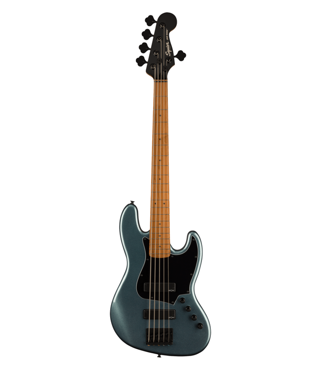 Squier Contemporary Active Jazz Bass HH V - Roasted Maple Fretboard, Gunmetal Metallic