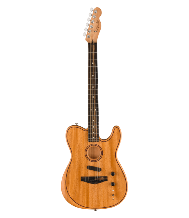 Fender American Acoustasonic Telecaster All-Mahogany - Ebony Fretboard, Natural