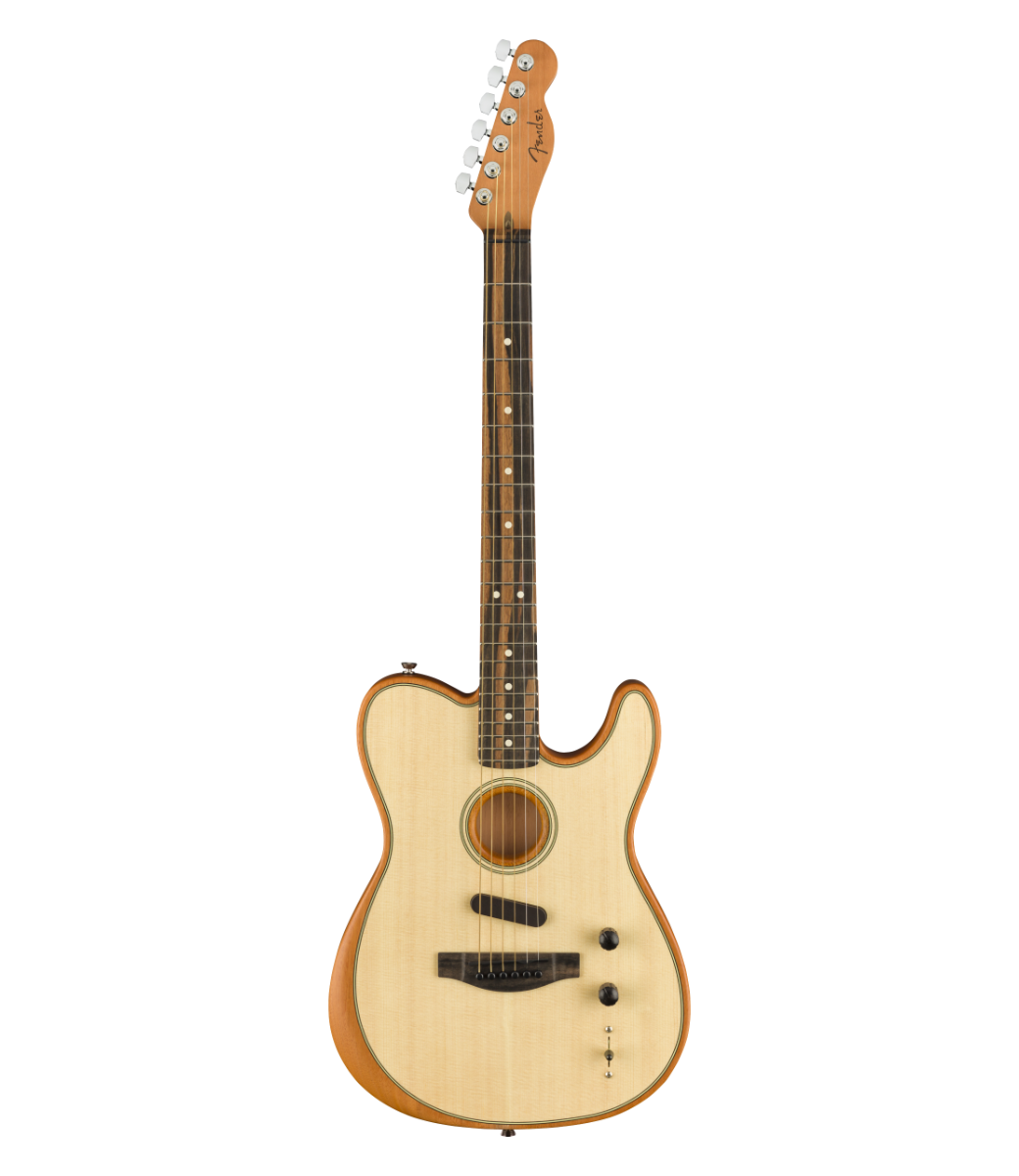 ギター Fender USA Acoustasonic Telecaster Fender American Acoustasonic Telecaster - Ebony Fretboard, Natural