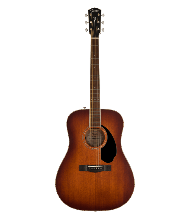 Fender Fender Paramount PD-220E Dreadnought All Mahogany - Ovangkol Fretboard, Aged Cognac Burst