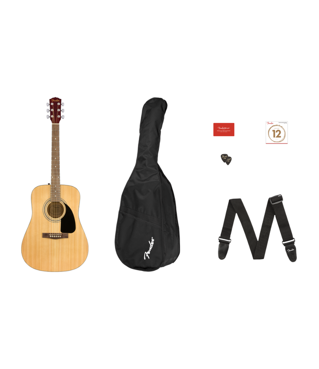 Fender FA-115 Dreadnought Pack - Walnut Fretboard, Natural