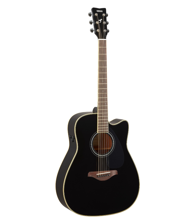 Yamaha Yamaha TransAcoustic FGC-TA Dreadnought Cutaway - Black