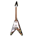 Epiphone Epiphone Jimi Hendrix "Love Drops" Flying V Left-Handed - Ebony