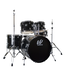 Westbury Westbury 500 Series Studio 5-Piece Drum Kit - 10"/12"/14"/14"/20", Hardware, Throne - Black Sparkle