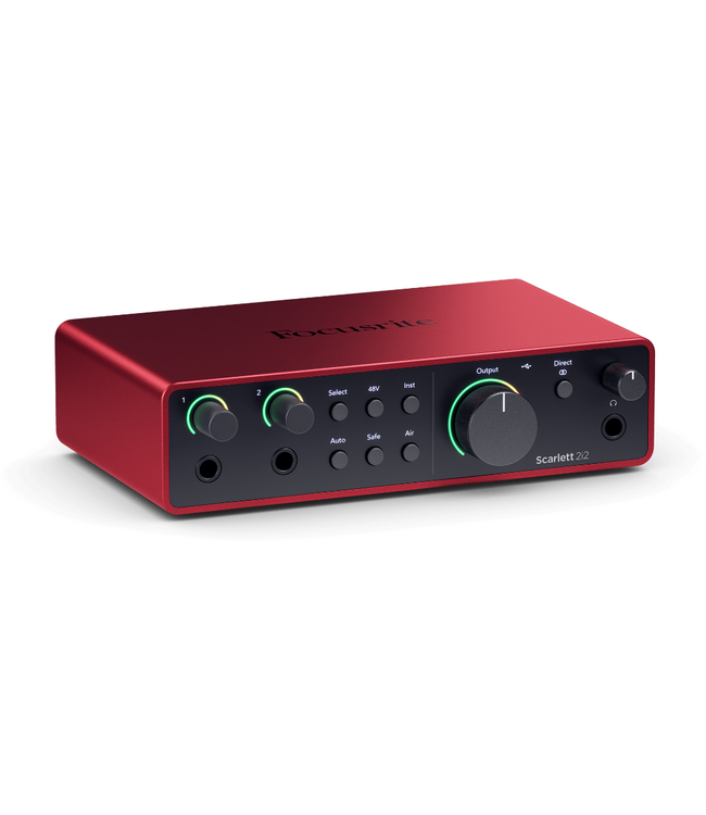 Focusrite Scarlett 2i2 4th Gen USB Audio Interface Studio Bundle