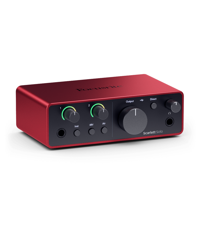 Focusrite Scarlett Solo 4th Gen USB Audio Interface Studio Bundle