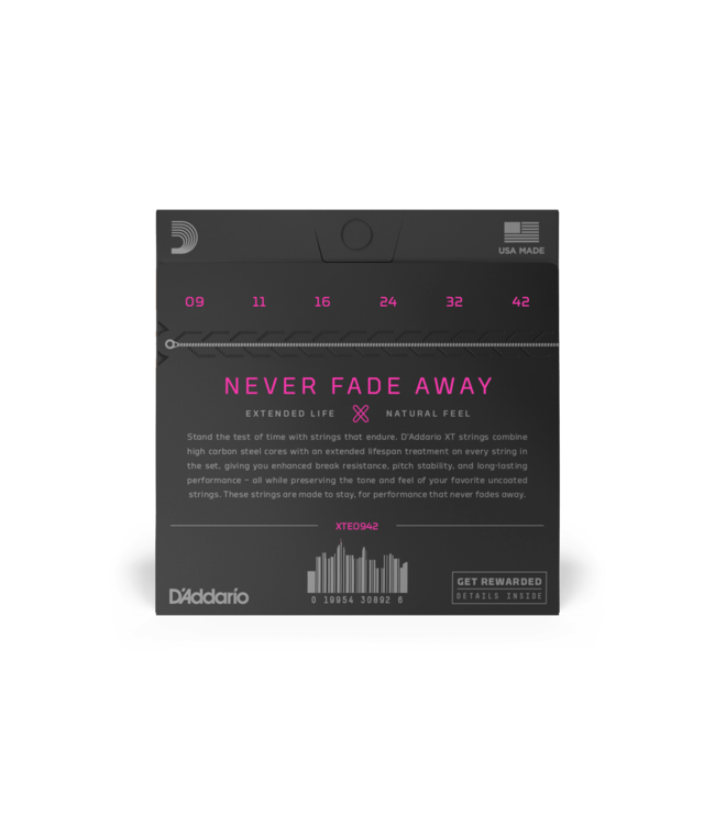 D'Addario XT Coated Nickel Electric Guitar Strings - 09-42 Super Light