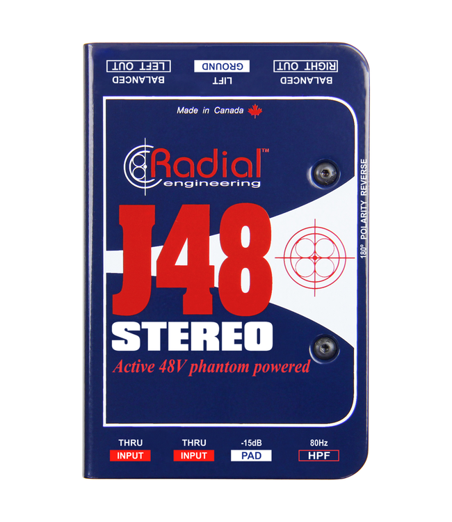 Radial Engineering J48 Stereo Active DI Box