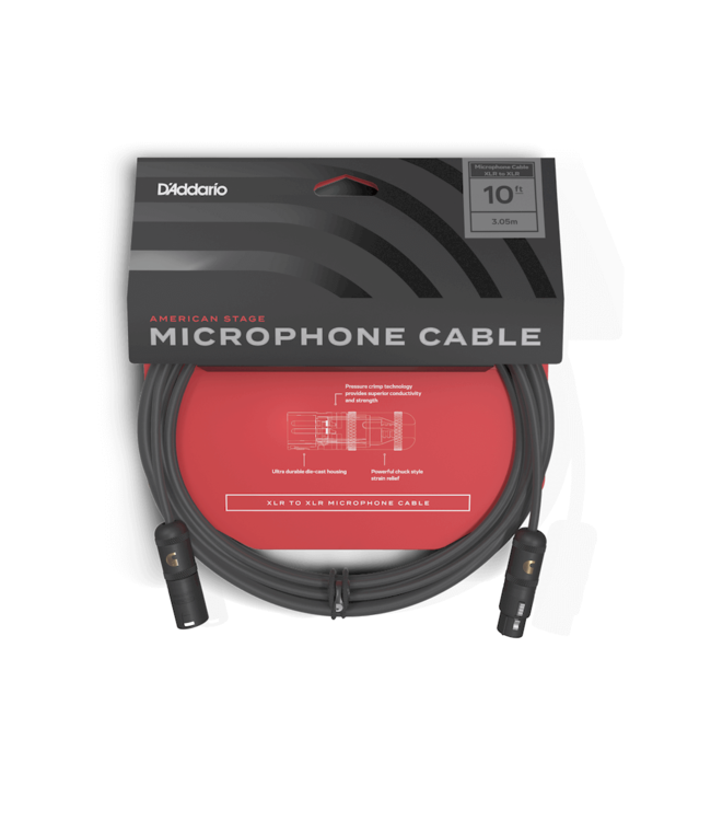 D'Addario American Stage Series Microphone Cable XLR to XLR