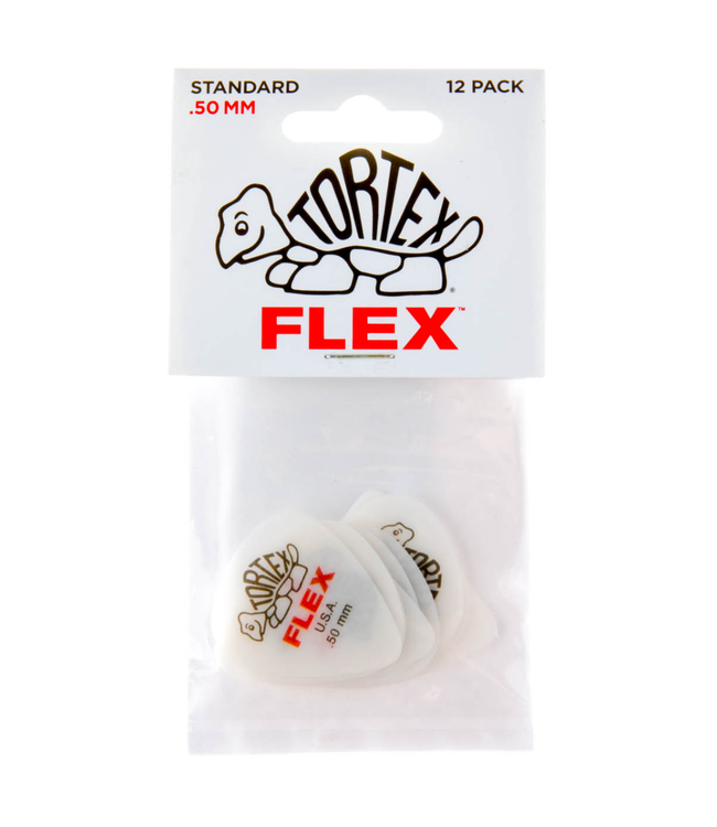 Dunlop Tortex Flex Guitar Picks - 0.50mm Red