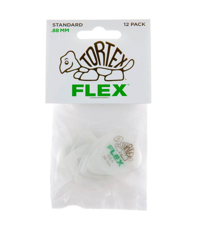 Dunlop Tortex Flex Guitar Picks - 0.88mm Green