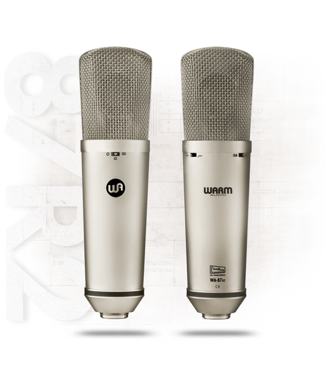 Warm Audio WA-87 R2 Multi-Pattern Large Diaphragm FET Condenser Microphone
