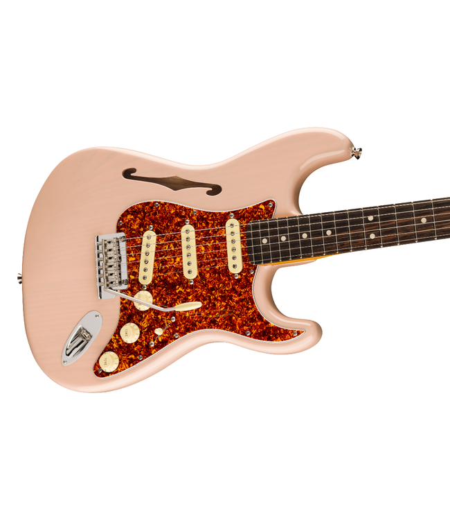 Fender American Professional II Stratocaster Thinline - Rosewood Fretboard, Transparent Shell Pink