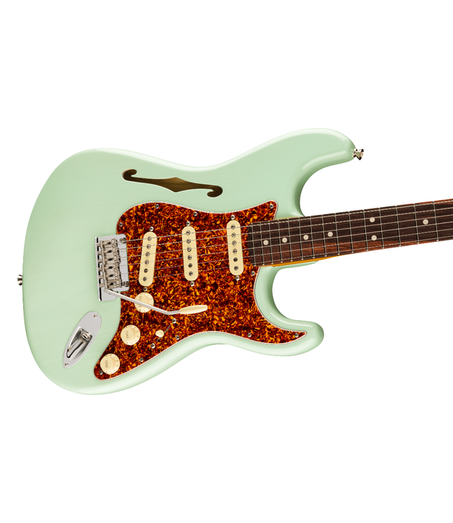 Fender American Professional II Stratocaster Thinline - Rosewood Fretboard, Transparent Surf Green
