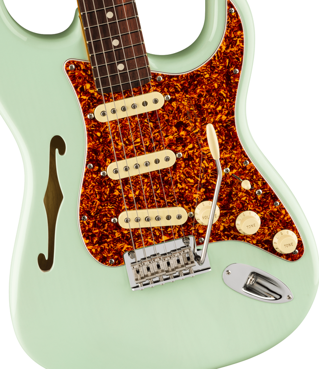 Fender American Professional II Stratocaster Thinline - Rosewood Fretboard, Transparent Surf Green