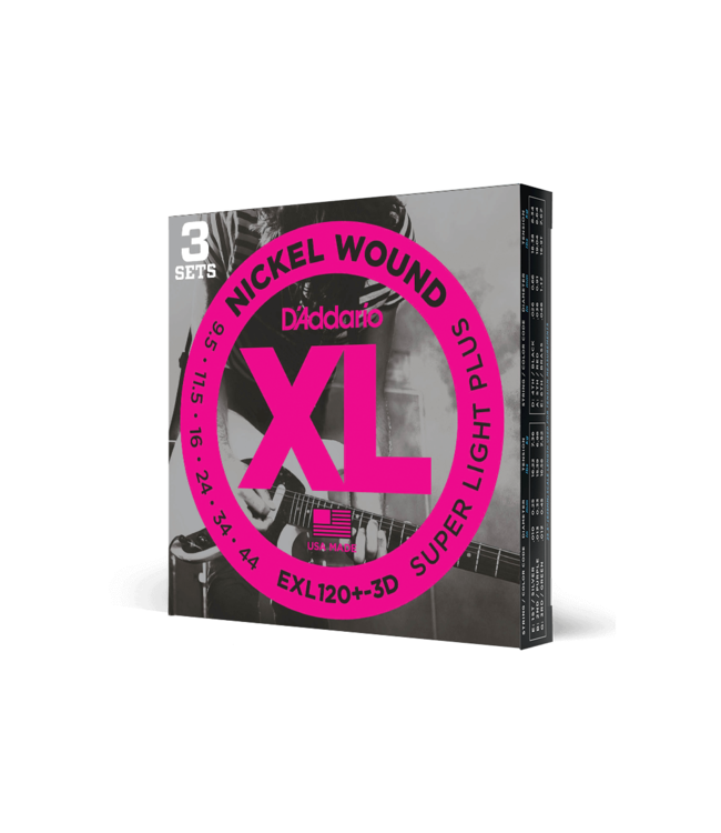 D'Addario XL Nickel Electric Guitar Strings - 09.5-44 Super Light Plus