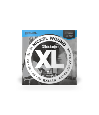 D'Addario D'Addario XL Nickel Electric Guitar Strings - 12-60 Extra Heavy