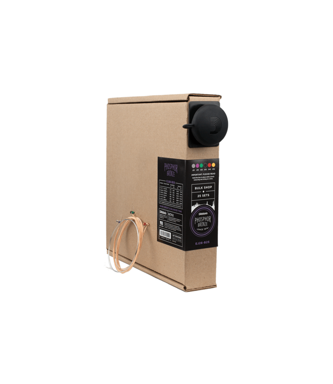 D'Addario Phosphor Bronze Acoustic Guitar Strings - 11-52 Custom Light