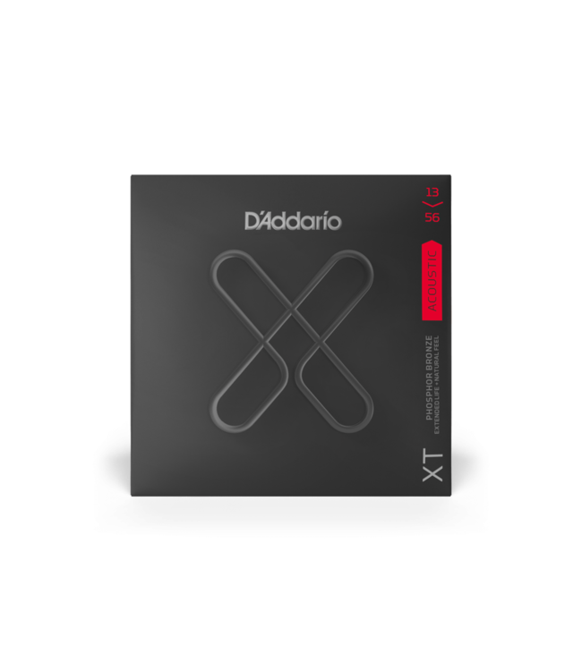D'Addario XT Coated Phosphor Bronze Acoustic Guitar Strings - 13-56 Medium
