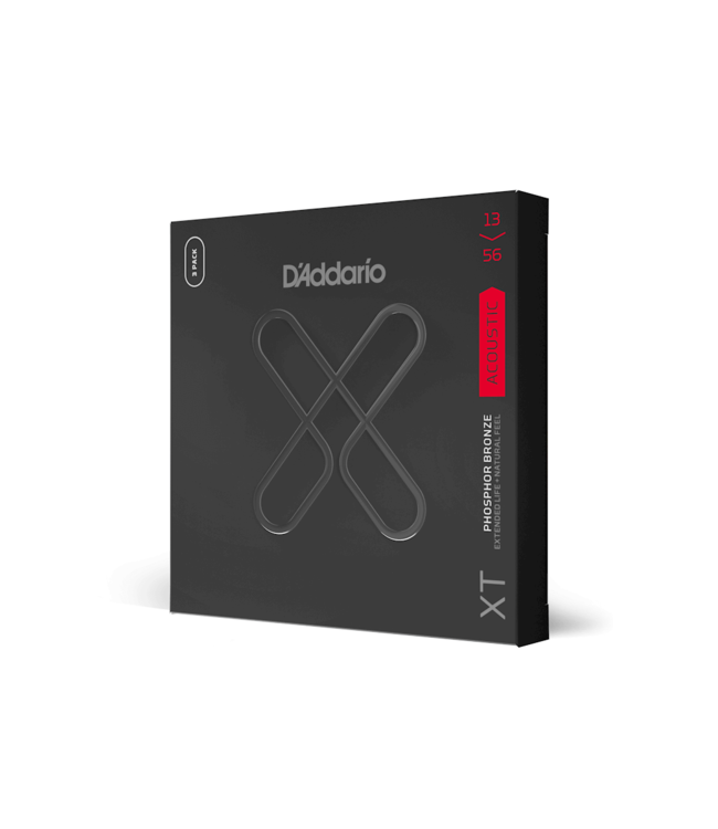 D'Addario XT Coated Phosphor Bronze Acoustic Guitar Strings - 13-56 Medium