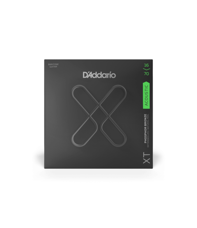 D'Addario XT Coated Phosphor Bronze Acoustic Guitar Strings - 16-70 Baritone Medium