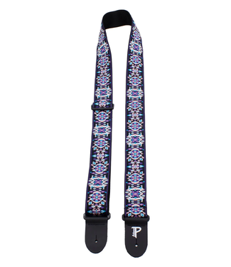 Perri's Perri's Hope Collection Geometric Jacquard Guitar Strap - Jalisco Amethyst