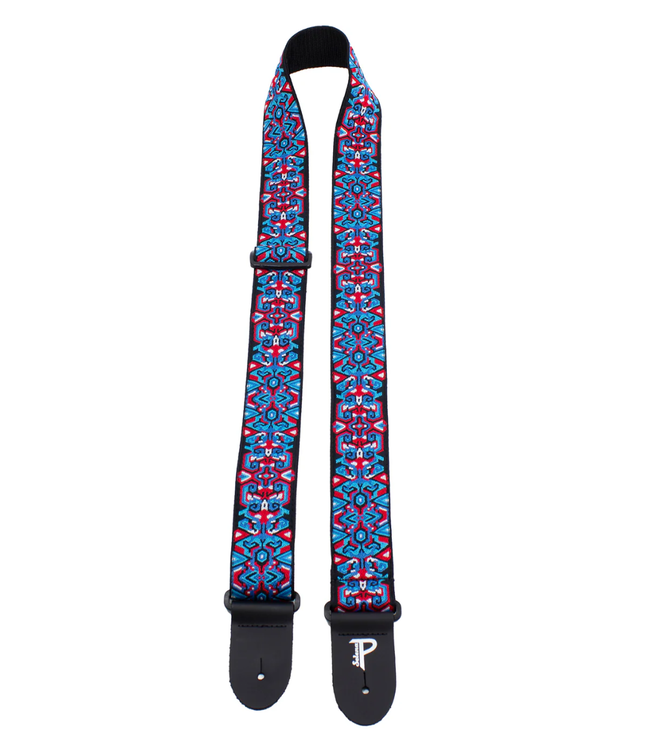 Perri's Perri's Hope Collection Geometric Jacquard Guitar Strap - Bandera Fire & Ice