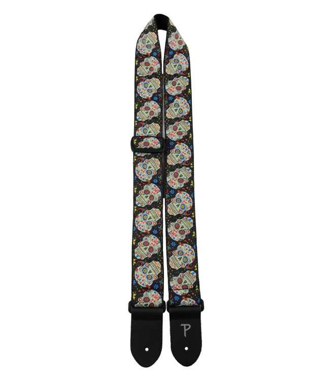 Perri's Hope Collection Jacquard Guitar Strap - Sugar Skulls