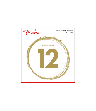 Fender Fender 80/20 Bronze Acoustic Guitar Strings - 12-52 Light (70L)