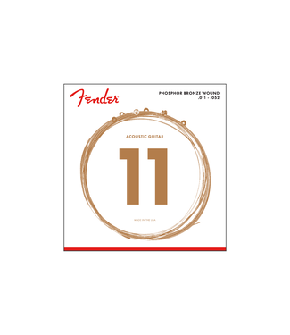 Fender Fender Phosphor Bronze Acoustic Guitar Strings - 11-52 Custom Light (60CL)