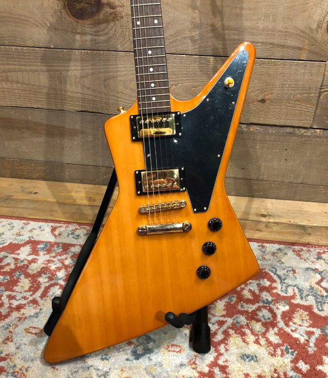 Epiphone Korina Explorer - Black Pickguard, Aged Natural (Used)