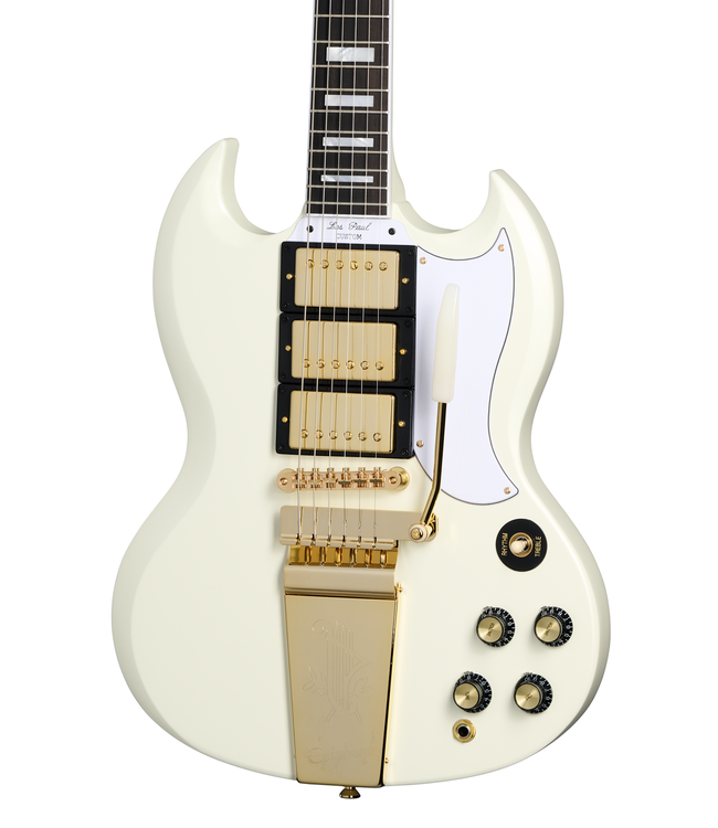 Epiphone 1963 Les Paul SG Custom with Maestro Vibrola - Classic White