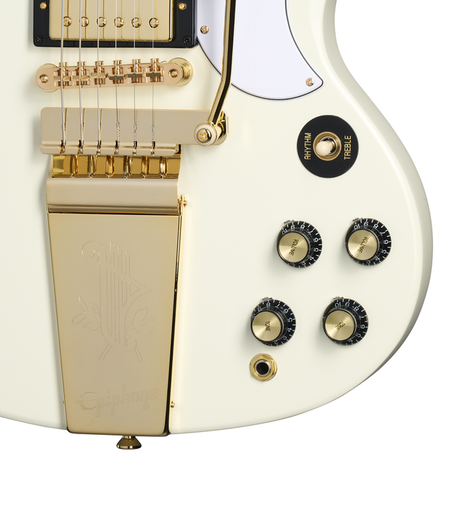 Epiphone 1963 Les Paul SG Custom with Maestro Vibrola - Classic White