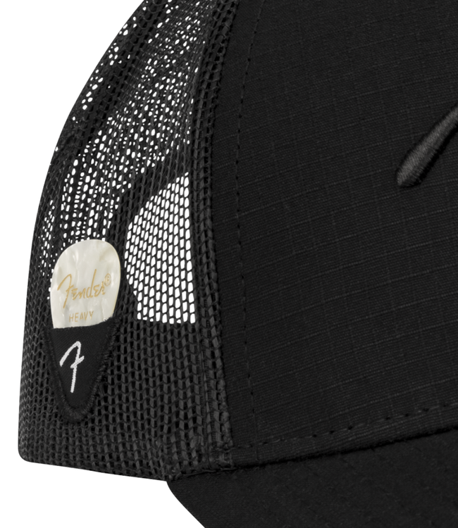 Fender Snapback Pick Holder Hat - Black