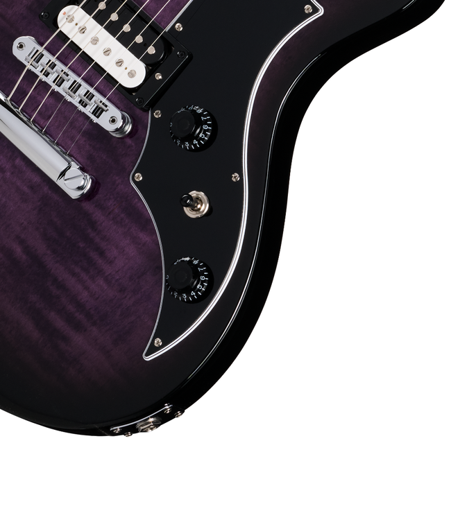 Gibson Victory Figured Top - Dark Purple Burst