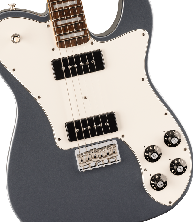 Fender Chris Shiflett Cleaver Telecaster Deluxe - Rosewood Fretboard, Charcoal Frost Metallic