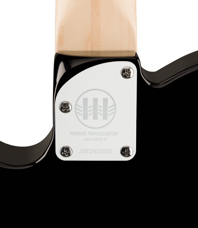 Fender Jack White Triplecaster - Maple Fretboard, Black