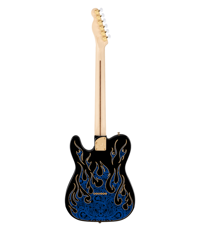 Fender James Burton Telecaster - Maple Fretboard, Blue Paisley Flames