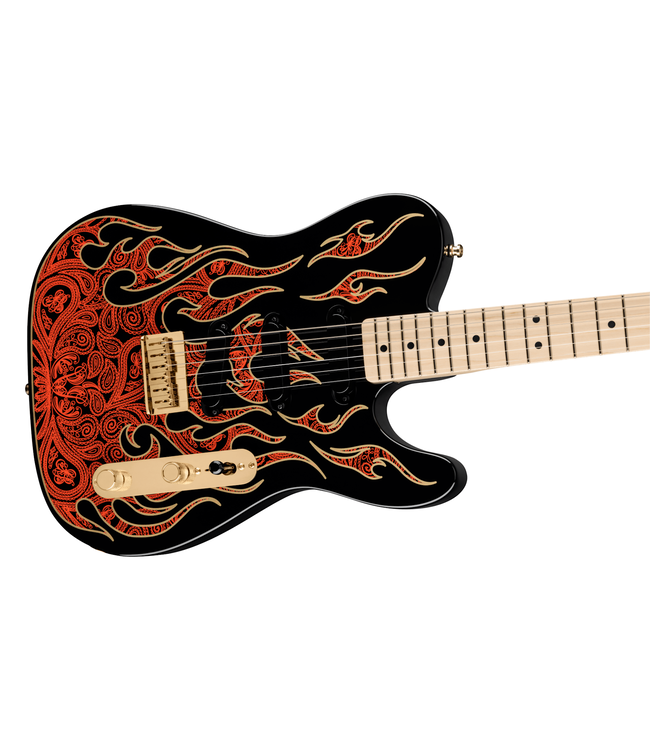 Fender James Burton Telecaster - Maple Fretboard, Red Paisley Flames