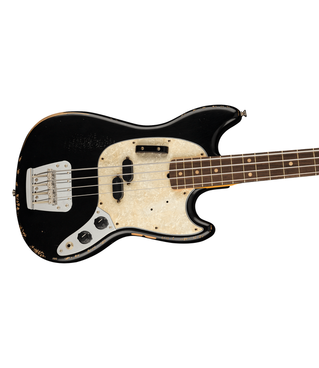 Fender JMJ Road Worn Mustang Bass - Rosewood Fretboard, Black