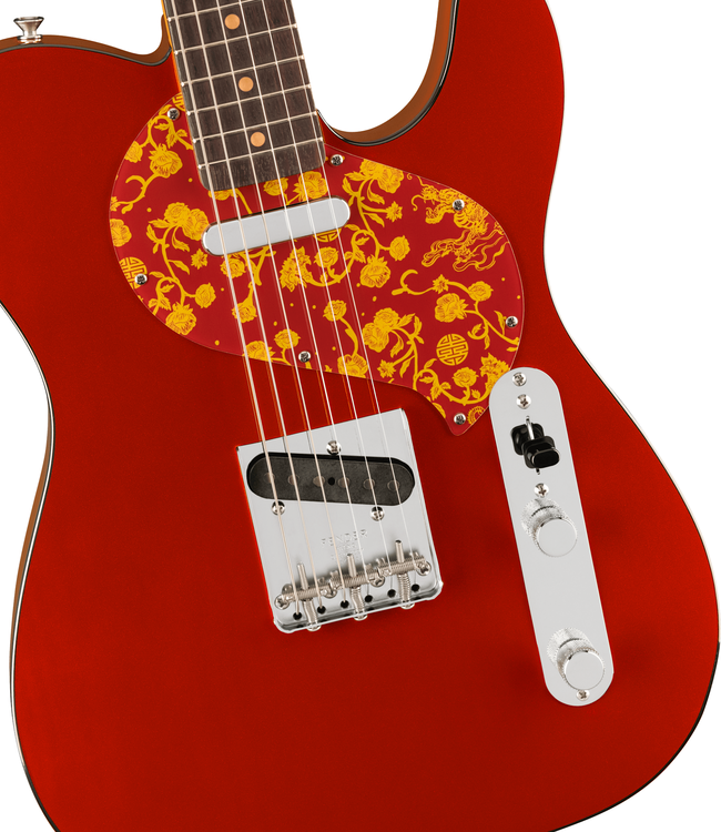 Fender Raphael Saadiq Telecaster - Rosewood Fretboard, Dark Metallic Red
