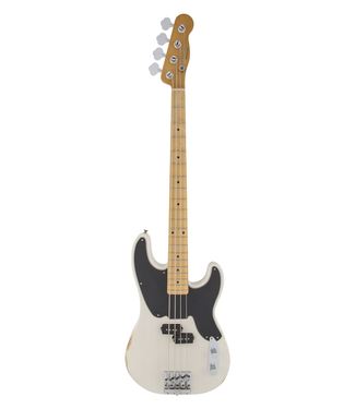 Fender Fender Mike Dirnt Road Worn Precision Bass - Maple Fretboard, White Blonde