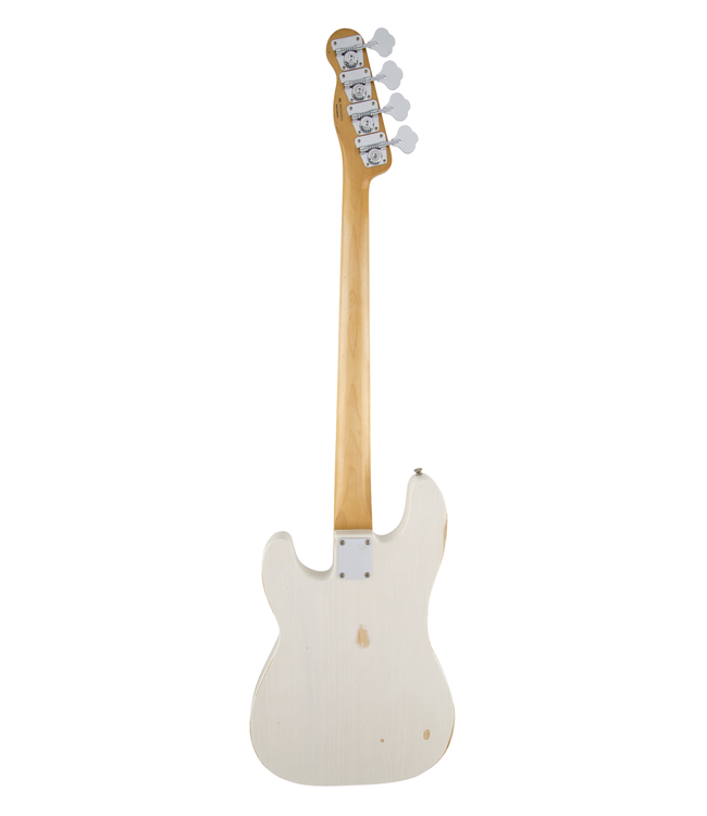 Fender Mike Dirnt Road Worn Precision Bass - Maple Fretboard, White Blonde