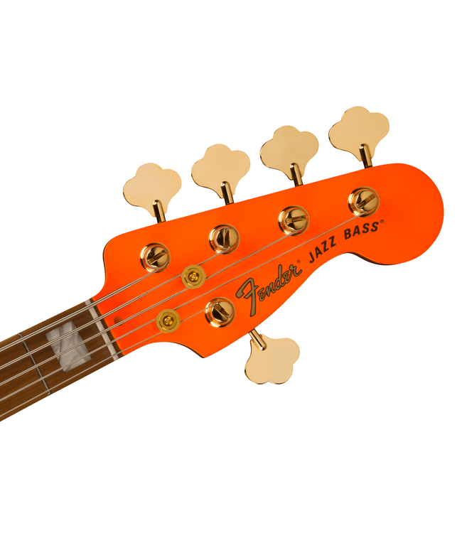 Fender MonoNeon Jazz Bass V - Maple Fretboard, Neon Yellow