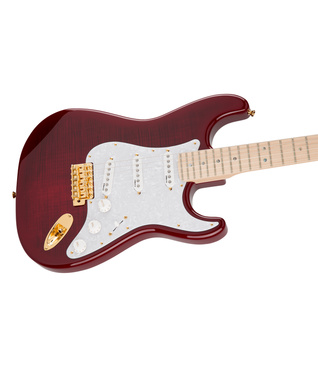 Fender Richie Kotzen Stratocaster - Maple Fretboard, Transparent Red Burst