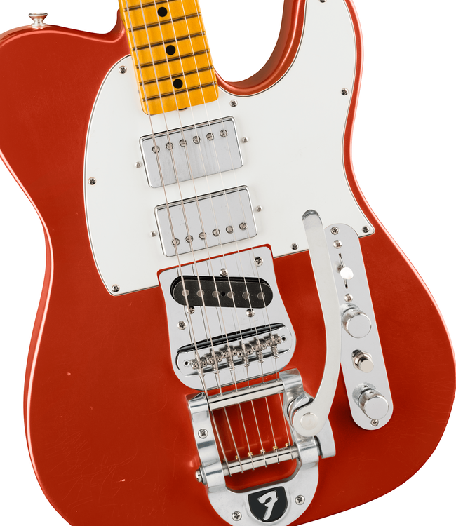 Fender Mike Campbell Red Dog Telecaster - Maple Fretboard, Red Dog Red